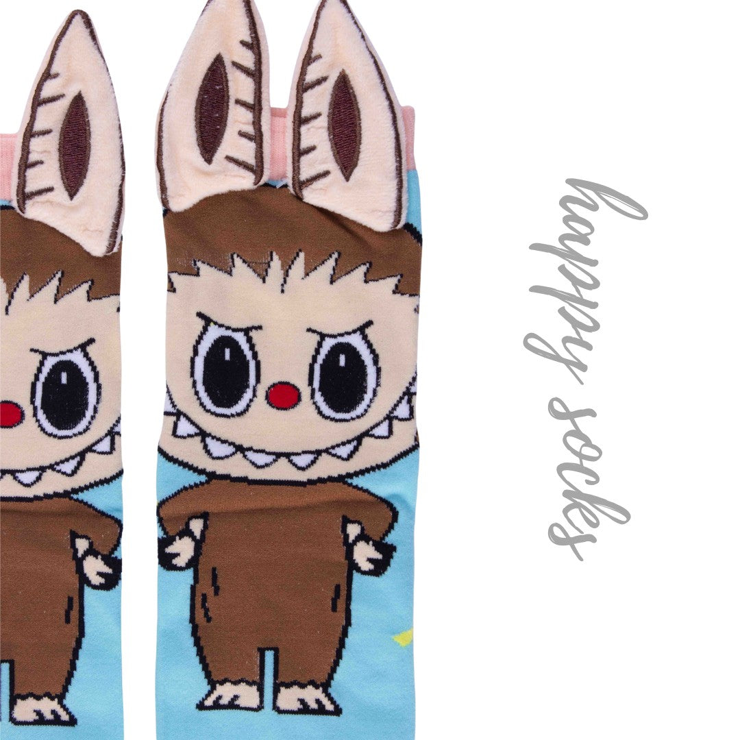 Fed Up Labubu - 3D Adorable Cotton Socks