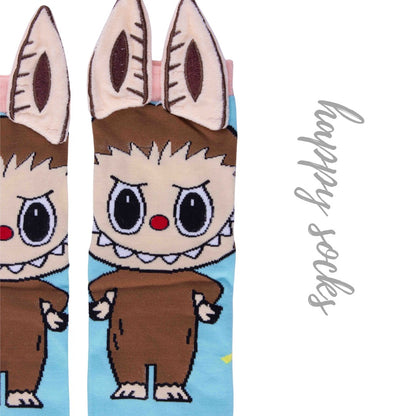 Fed Up Labubu - 3D Adorable Cotton Socks