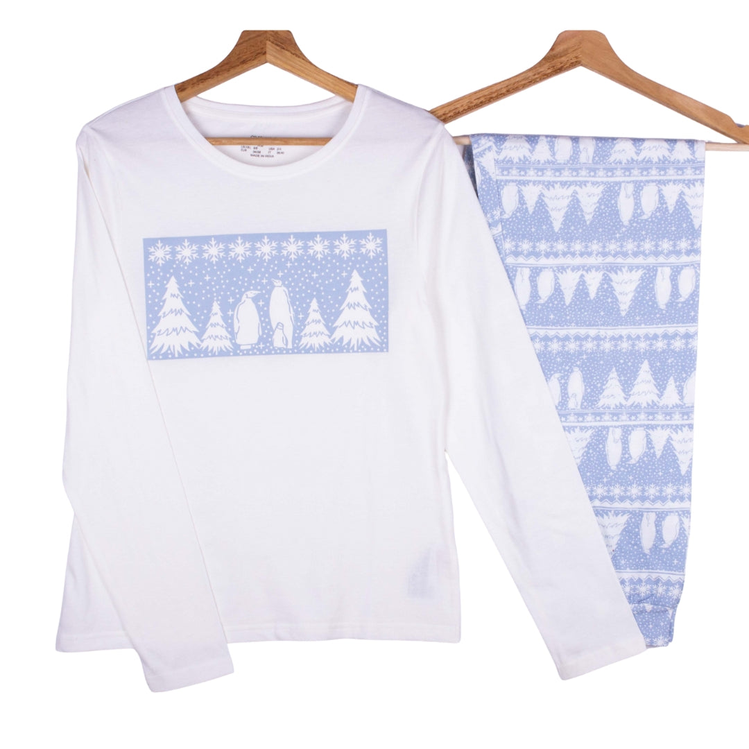 Winter Penguin Snowflake