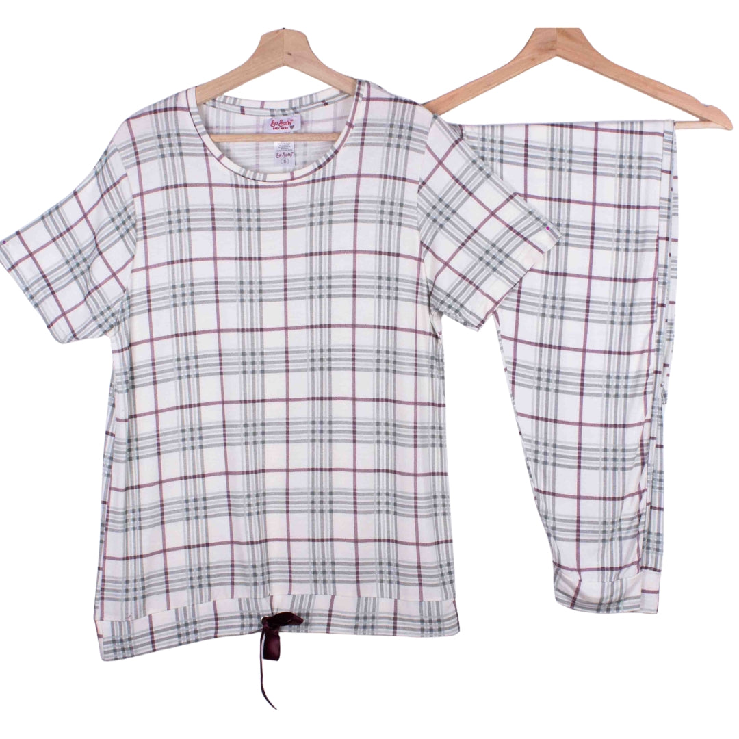 Chic Plaid with Stylish Ribbon