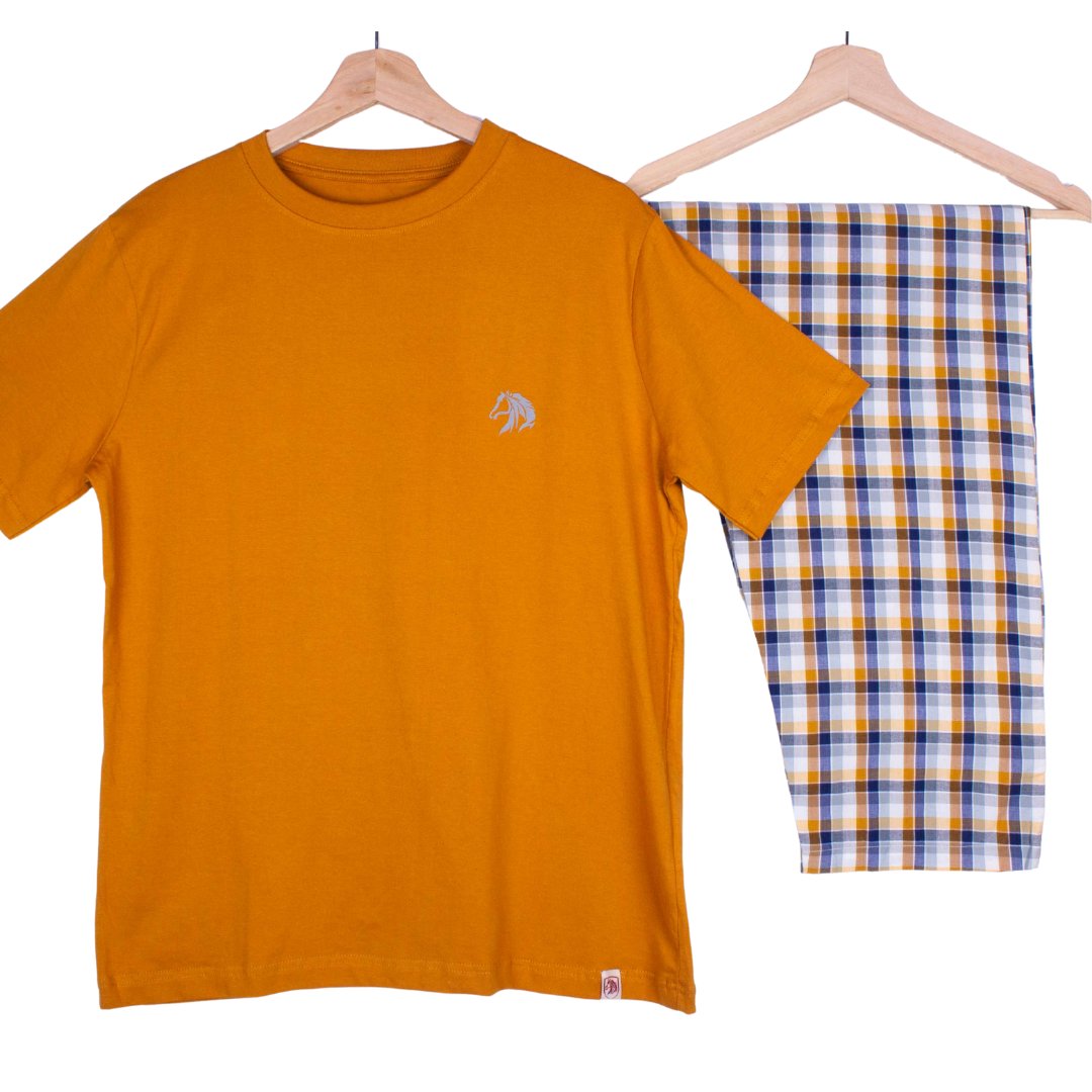 Mustard Yellow, Tattersall Plaid