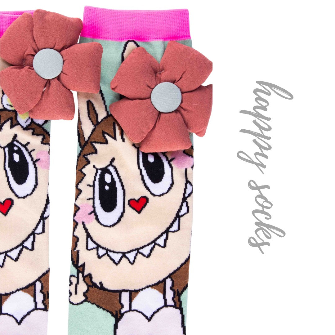 Daydream Frock Labubu - 3D Adorable Cotton Socks