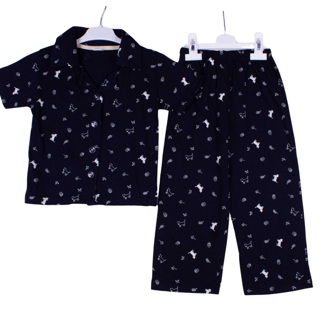 Navy Puppy Garden
