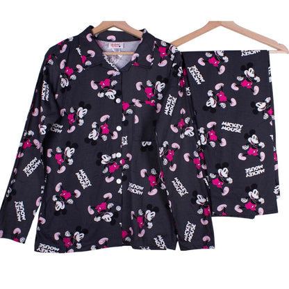 Charcoal Mickey Button Ups