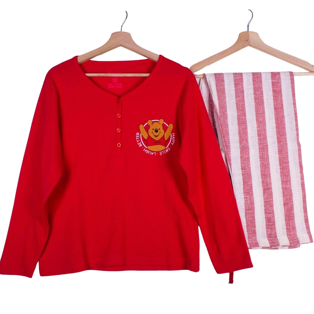 Crimson Pooh Stripes