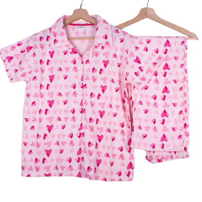 Pink Watercolor Hearts