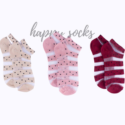 3-Pack – Warm Tones (Beige, Pink, Burgundy)